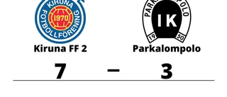 Kiruna FF 2 besegrade Parkalompolo på hemmaplan