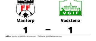 Matilda Gunnarsson räddade poäng när Vadstena kryssade