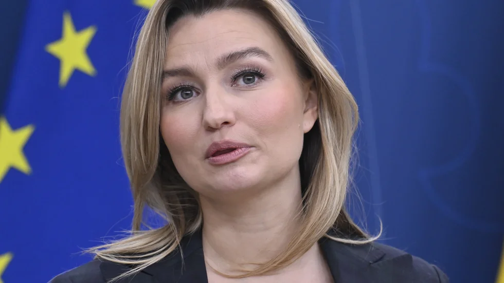 Energi- och näringsminister Ebba Busch (KD) har synts mest i regeringen, enligt DN. Statsminister Ulf Kristersson (M) ingår dock inte i genomgången. Arkivbild.