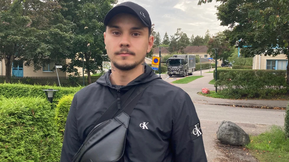 Daniel, 21, är avtrubbad efter händelserna i området.
