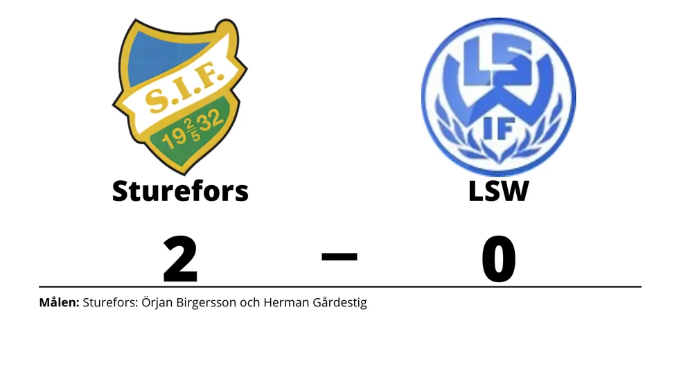 Sturefors IF vann mot LSW IF