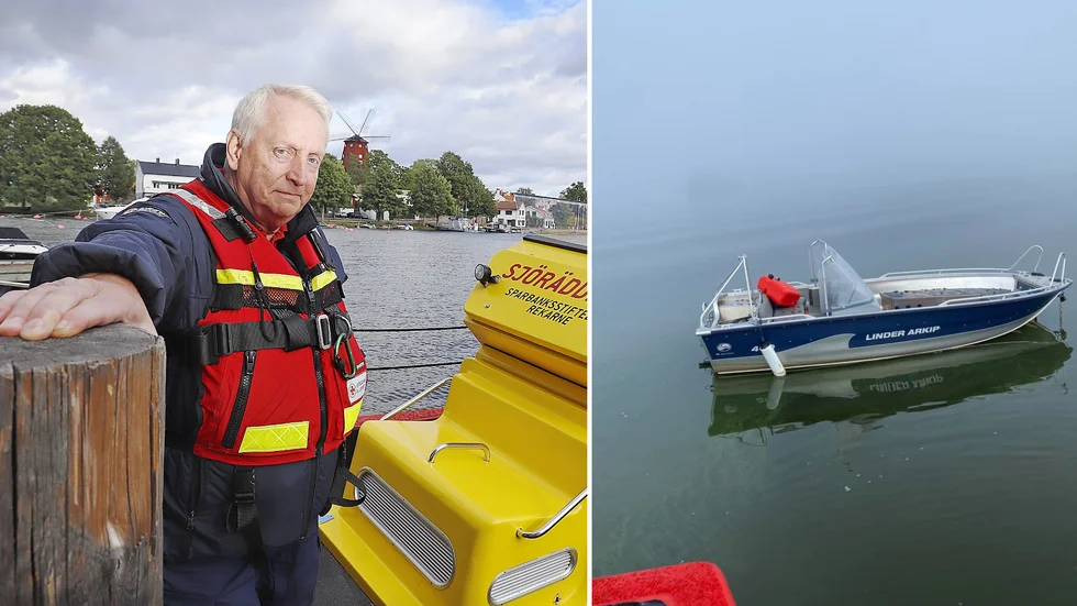 Carl-Fredrik Kleman, stationsansvarig för sjöräddningssällskapet i Strängnäs, som hittade en dyr motorbåt på drift i lördags morse. Därmed avstyrdes en presumtiv olycka. Ägaren är underrättad om fyndet.