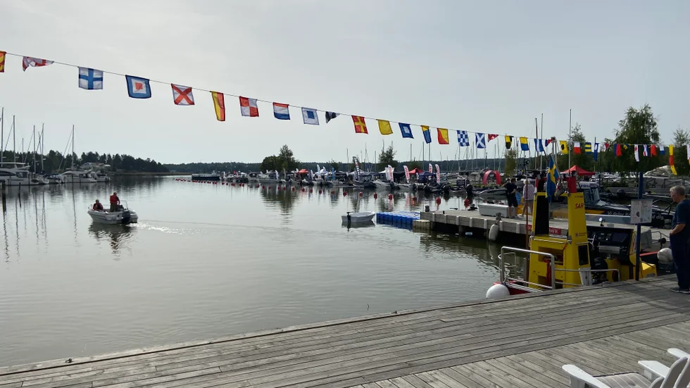 Sol och högsommarvärme i september, Trosa Boat Show kunde inte fått en bättre start.