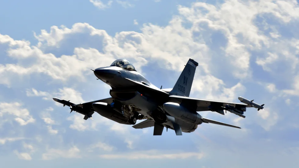 Turkiet får köpa 40 nya F-16 stridsflygplan av USA efter ratificeringen av Sveriges Natoansökan. Arkivbild.
