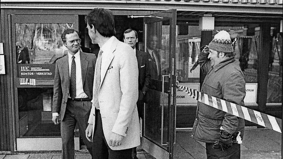Georg hälsar på kungen år 1987.
Foto: Leif Andersson