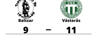 Baltzar föll mot Västerås med 9-11