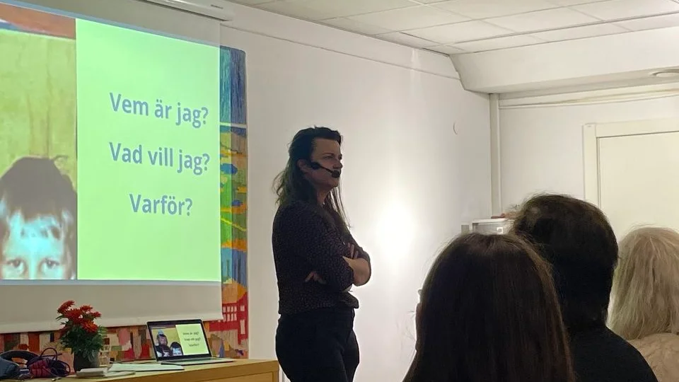 Charlotte Lindmark föreläste på Visions sista möte för 2023.