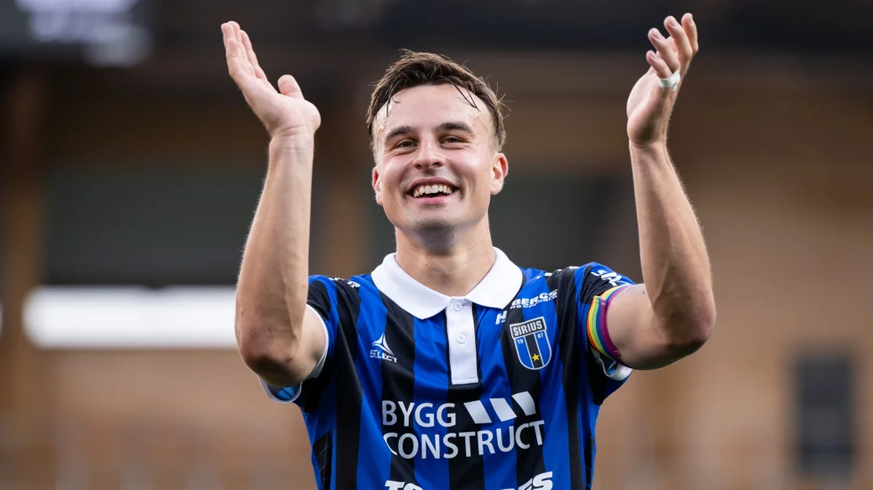 Sirius lagkapten i matchen mot Degerfors, Henrik Castegren.