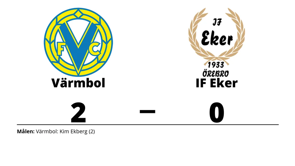 Värmbols FC vann mot IF Eker Örebro