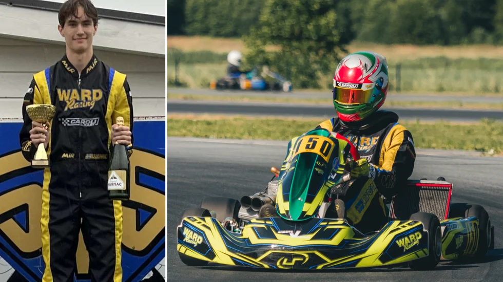 Viktor Larsson vann Norrlandscupen i klassen KZ2. Nu satsar han på att köra en stortävling i Italien.