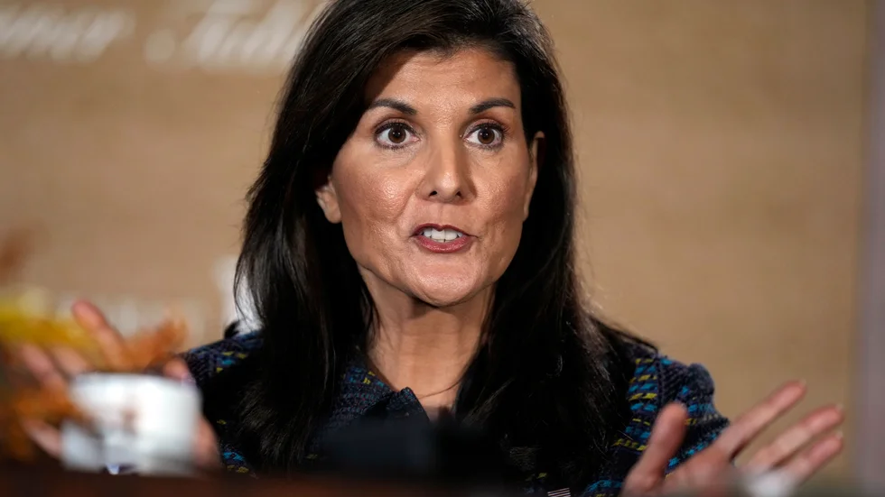 Den republikanska presidentaspiranten Nikki Haley, fotograferad förra veckan i primärvalsdelstaten Iowa.