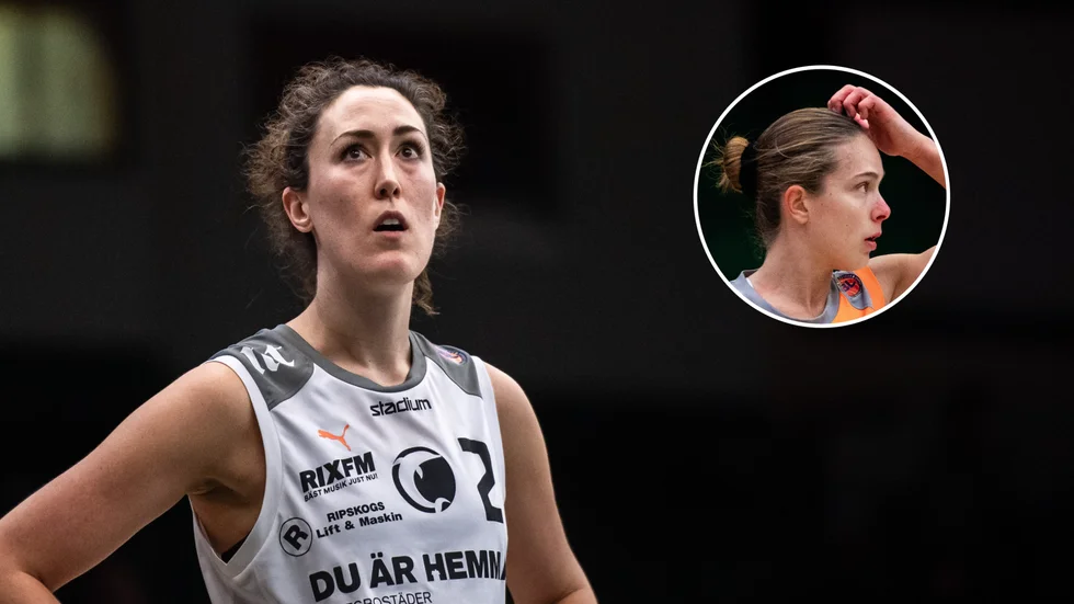 Lovisa Hjern (lilla bilden) fick avgöra matchen där Kate Oliver gjorde comeback. 