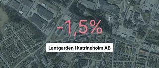 Lantgarden i Katrineholm AB: Efter tre år med tillväxt - nu är siffrorna röda