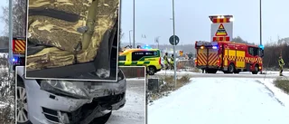 Trafikolycka i Skellefteå: ”Ena bilen är rejält kvaddad”