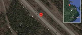 Olycka på E4 - helt stopp i ett körfält