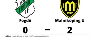 Malmköping U avgjorde i andra halvlek mot Fogdö