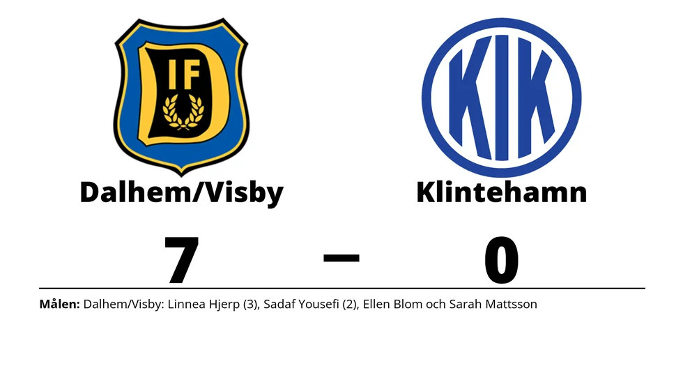 Dalhem IF B/IFK Visby vann mot Klintehamns IK