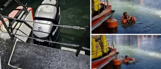 Se sjöräddaren Erik Molander testa isen – och gå igenom 