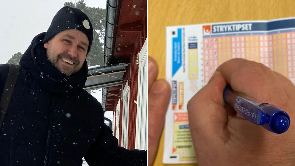Klubbchefen Fredrik Eng gläds åt alla de som fyller i IK Viljans namn på Svenska spels kuponger.