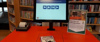 Ny utlåningsautomat underlättar för biblioteksbesökare