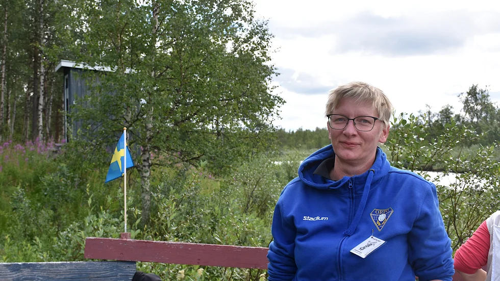 Outi Mikkonen från Finland har precis visat domaren sina guldkorn efter ÖNG:s uttagstävling.
