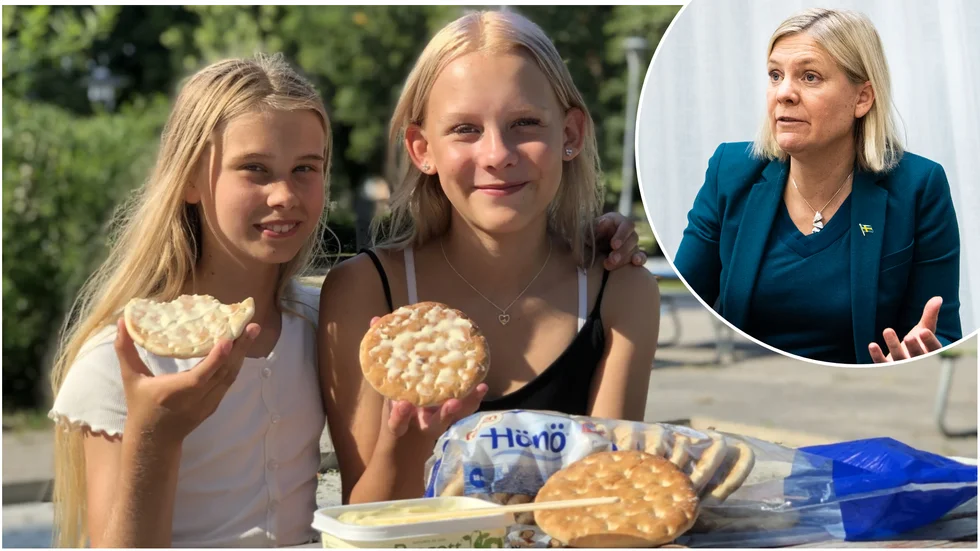 Ellensofie Winge tycker att hönökakan ska bres på den platta sidan medan Ingrid Wiberg röstar för den rundare. De diskuterade främst med klasskompisarna Cornelia Widh och Elise Berglund, och för att avgöra debatten kontaktades statsministern. Men svaret gjorde dem något besvikna. 