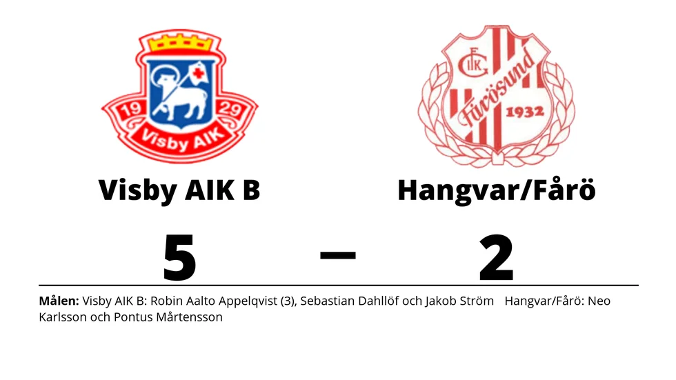 Visby AIK B vann mot Hangvar SK/Fårösund GoIK