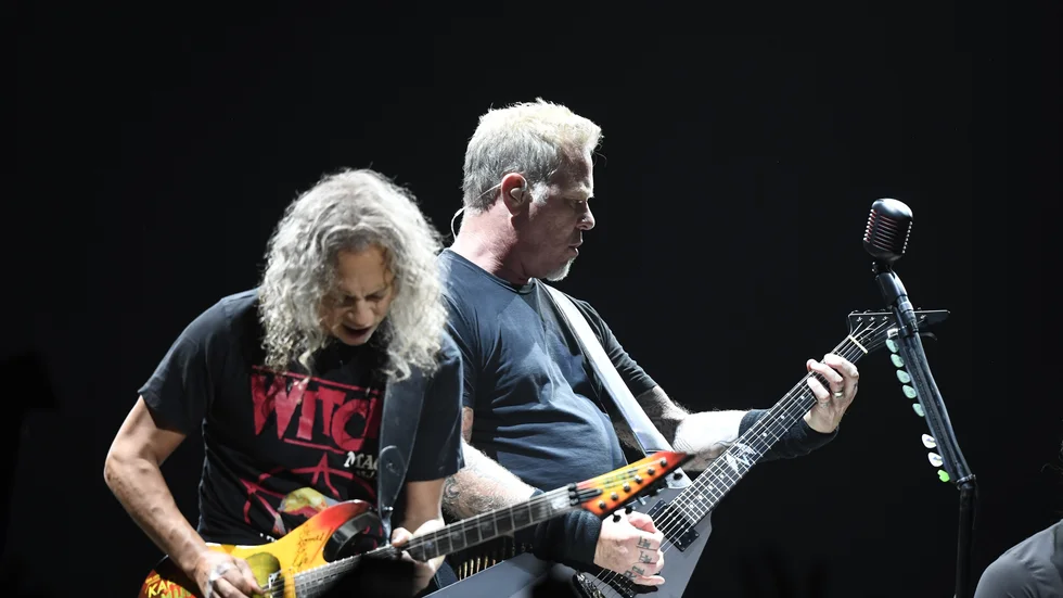 Lyssningarna på Metallica har ökat markant efter "Stranger things". Arkivbild.