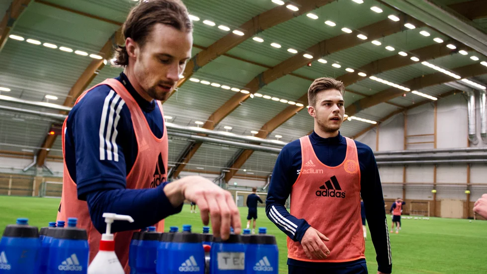 Anton Eriksson och Linus Hallenius har spelat tillsammans i Gif Sundsvall sedan förra säsongen.