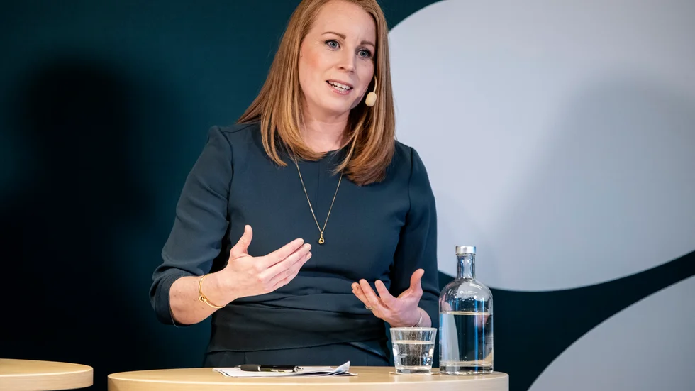 Centerpartiets partiledare Annie Lööf ser ingen poäng med att hushåll utsätts för tvångssparande under tuffa tider.