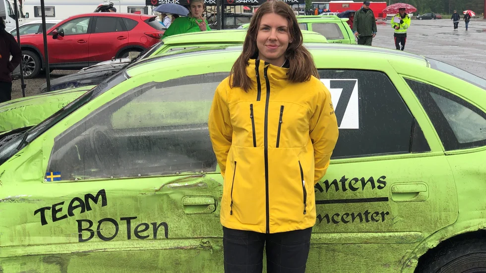 Nathalie Berggren var glad efter sin seger i Folkracefestivalen. Där hon utklassade övriga startfältet. 