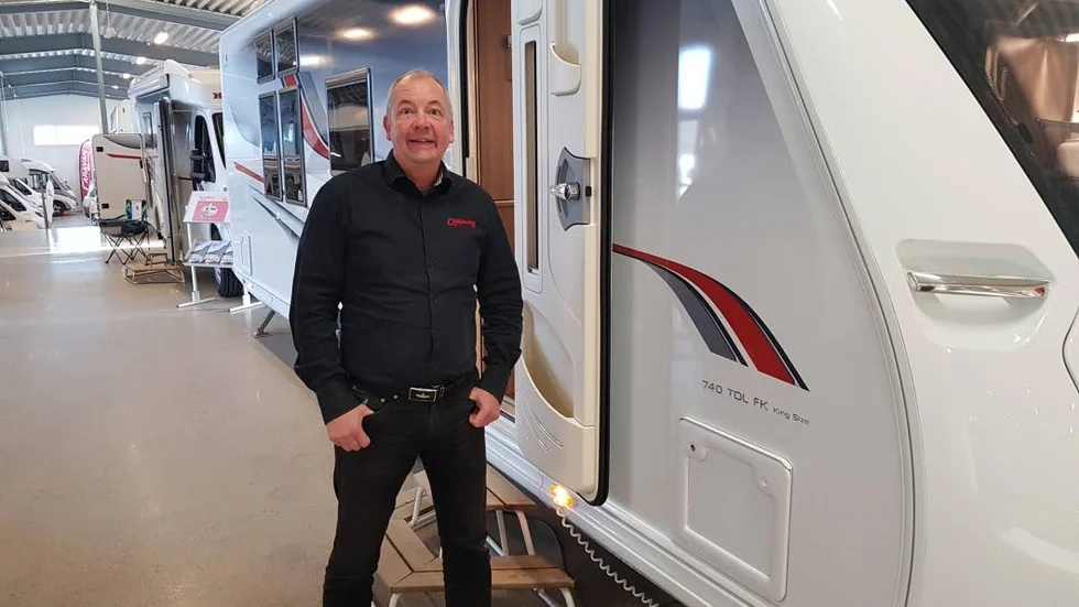 Håkan Johansson, VD på Caravan utanför Eskilstuna.