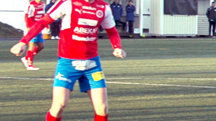 Oskar Wickman spelade testmatchen på Backavallen.