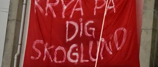 Gripenklacken visade sitt stöd till Erik Skoglund