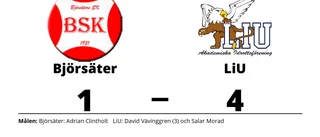 Sjätte raka för LiU efter seger mot Björsäter