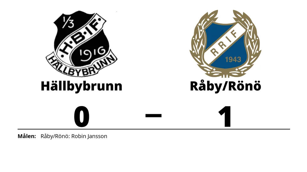 Hällbybrunns IF förlorade mot Råby-Rönö IF