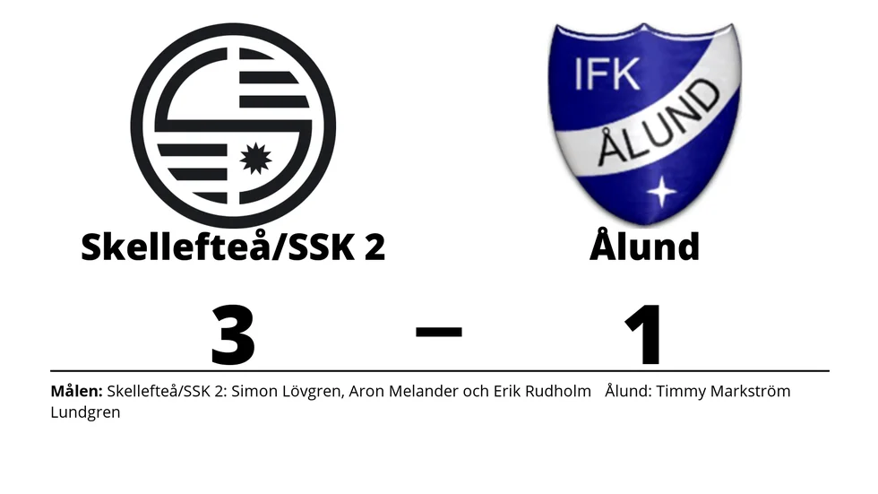 Skellefteå FF/SSK 2 vann mot IFK Ålund