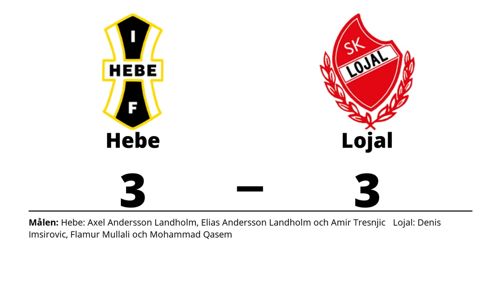 IF Hebe spelade lika mot SK Lojal