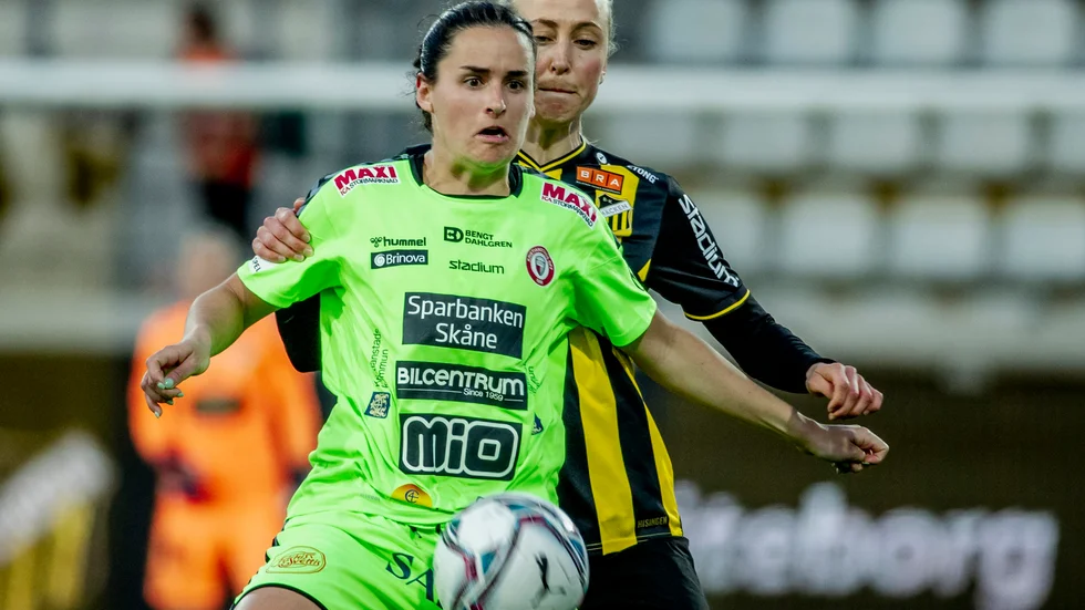 Evelyne Viens gjorde Kristianstads mål. Arkivbild.