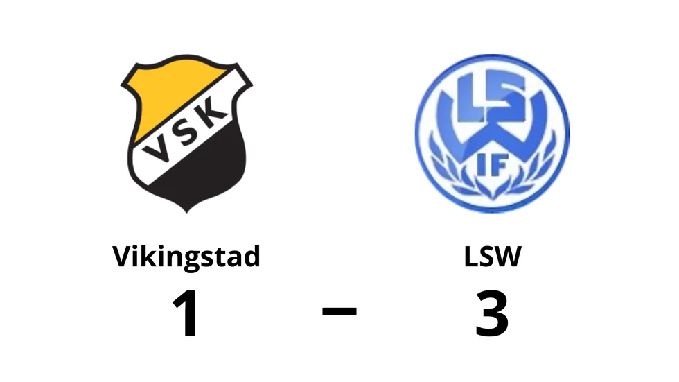 Vikingstad SK förlorade mot LSW IF