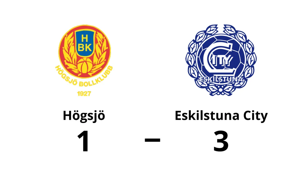 Högsjö BK förlorade mot Eskilstuna City