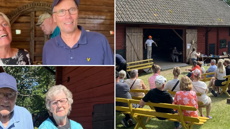 Auktionen i Lönneberga drog igång på tisdagseftermiddagen.