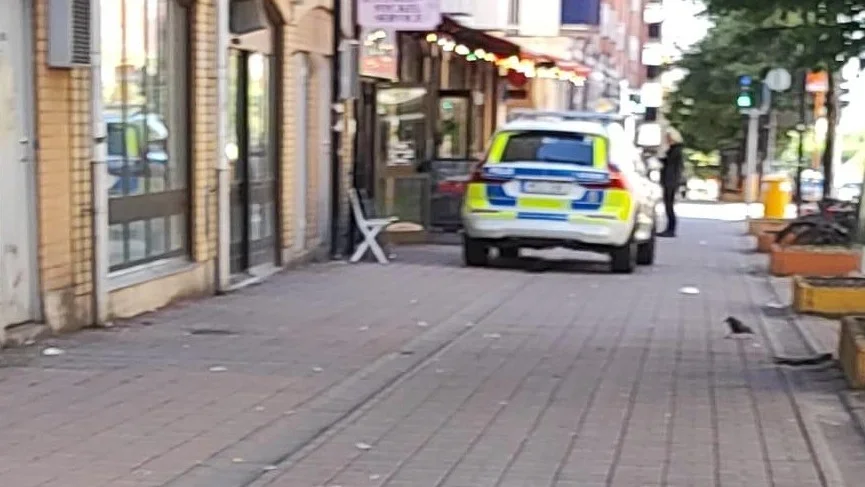 Polisen på Kungsgatan.