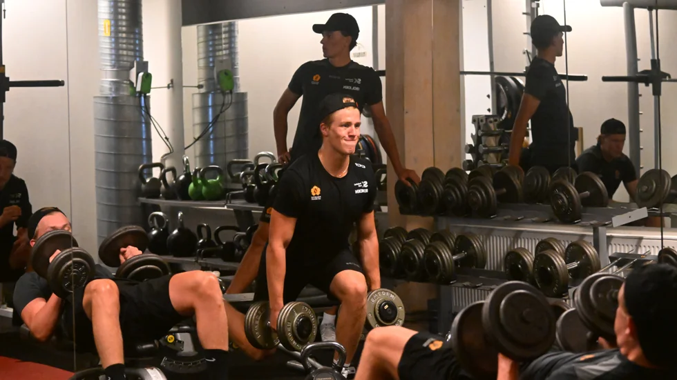 ”Jag är inställd på att spela här”, säger Michael Brantsegg-Nygård när Skellefteå AIK återsamlades efter sommaren.