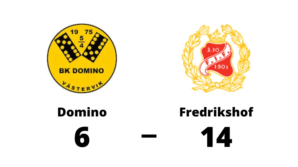 BK Domino förlorade mot Fredrikshof IF BK