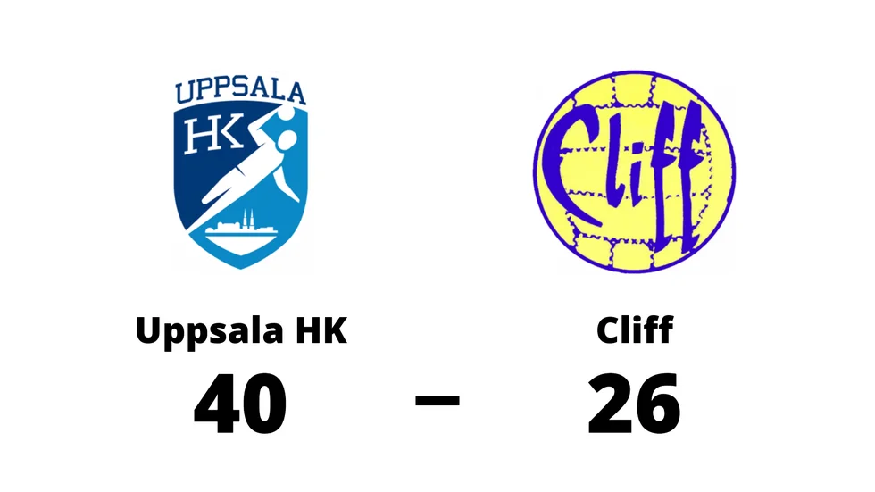 Uppsala HK vann mot HK Cliff