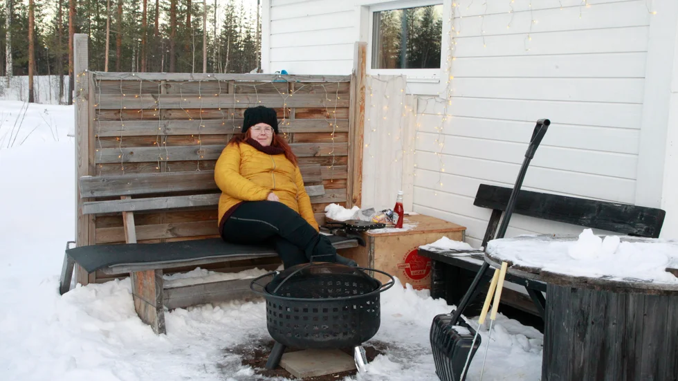 Maria Glavén och hennes son har spenderat helgen på Kanis med skidor och grillkorv. Hon känner en oro för framtiden om inte CE:s allservice driver anläggningen.