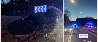 Vinglig färd efter tolv starköl slutade i diket