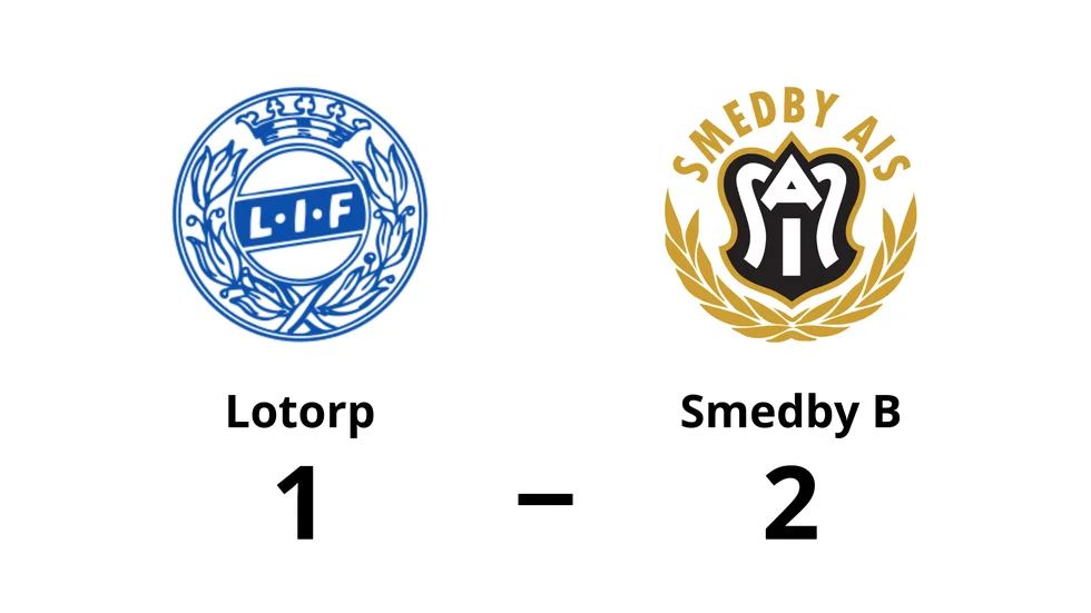 Lotorps IF förlorade mot Smedby AIS B