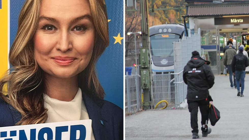 Cirka 20 EU-valaffischer med Ebba Busch har försvunnit från sina platser i Sigtuna kommun. 